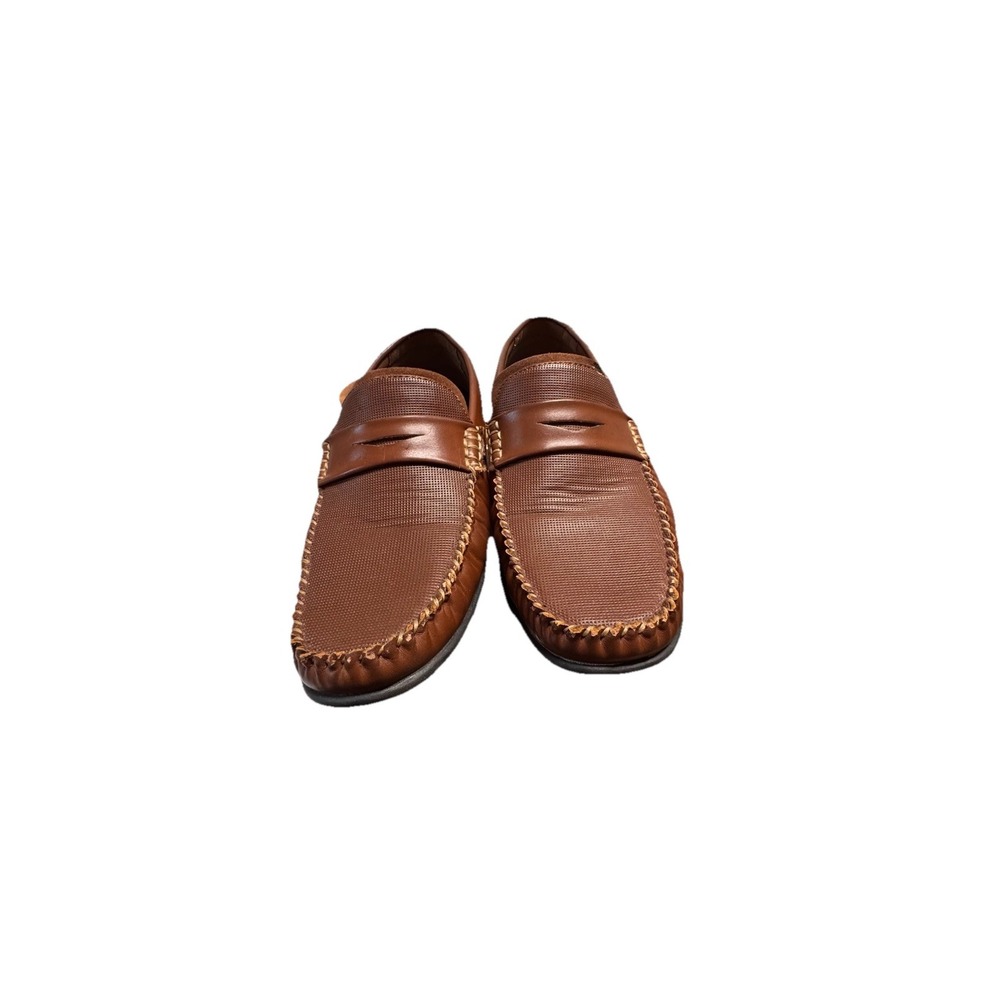 Nunn Bush Men's Quail Valley Moc Toe Penny Loafer Cognac Size 10M